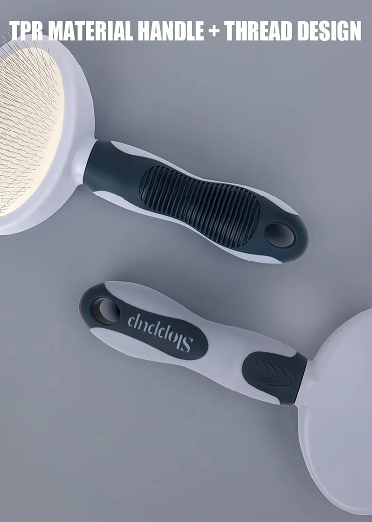 Factory Wholesale Custom Logo Two Types Cat Pin Brush Dog Pet Grooming Slicker Brush