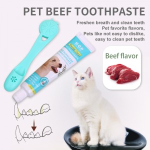 2 in 1 Beef Flavour Cat Dental Care Dog Pet Finger Toothbrush Toothpaste Kit 5.0 (1 review) 50 sold