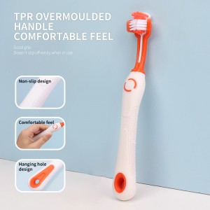 2 in 1 Vanilla Flavour Pet Dental Care Cat Dog Toothbrush Toothpaste Set