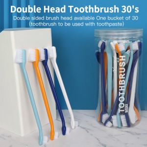 20pcs/box Nylon Finger Dog Toothbrushes 35pcs/box Double Headed Pet Toothbrush