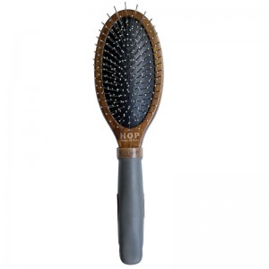 Brosse de massage en poils de chat en bois double face