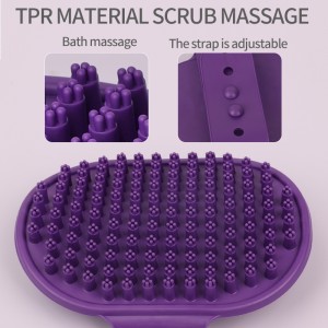 2PCS Dog Grooming Tools – Double-Sided Bath Brush for Shedding and Bathing