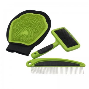 Ensemble de brosses pour animaux de compagnie 3 en 1 Kit de toilettage pour chien et chat Ensemble de toilettage pour animaux de compagnie