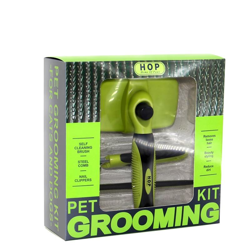 3 I 1 Kit Scuab Grooming Peataí Sraith Scuab Grooming Madraí