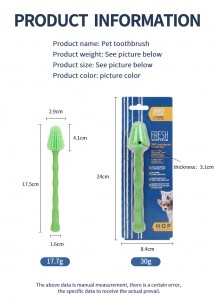 360 Degree Dog Tooth Brushing Soft Bristles Pet Toothbrush