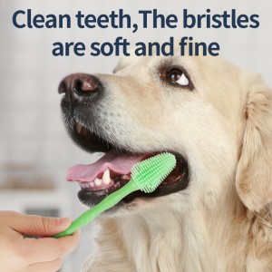 360 Degree Dog Tooth Brushing Soft Bristles Pet Toothbrush