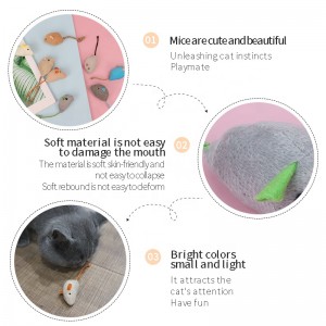 Mouse Soft Plush Interactive Cat Toy