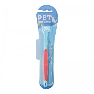 3D Three Head Dog Tooth Brush Cat Dog Pet Toothbrush