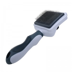 Factory Wholesale Custom Logo Self Cleaning Cat Pin Hair Brush Dog Pet Grooming Slicker Brush