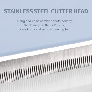 Factory Wholesale Custom Logo Self Cleaning Cat Deshedding Tool Dog Pet Grooming Slicker Brush