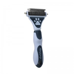 Factory Wholesale Custom Logo Double Sided Cat Hair Remover Comb Dog Dematting Comb Pet Grooming Comb