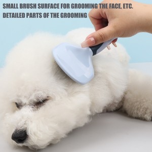 Factory Wholesale Custom Logo Cat Pin Brush Dog Pet Grooming Slicker Brush Hair Remover Brush
