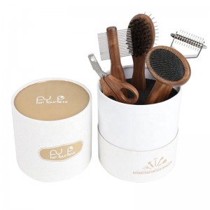 Ensemble de brosses de toilettage en bois 5 en 1 pour animaux de compagnie