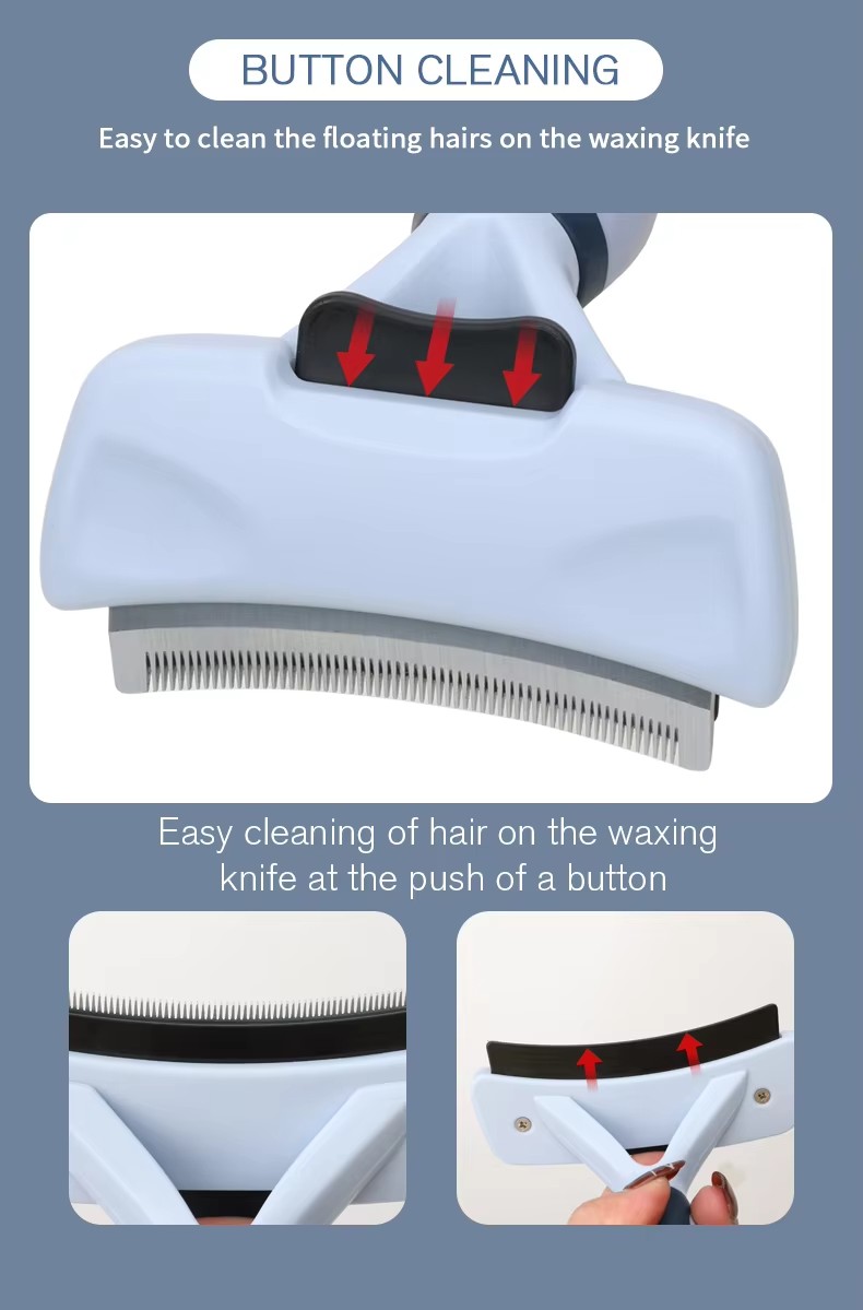 Factory Wholesale Custom Logo Self Cleaning Cat Deshedding Tool Dog Pet Grooming Slicker Brush