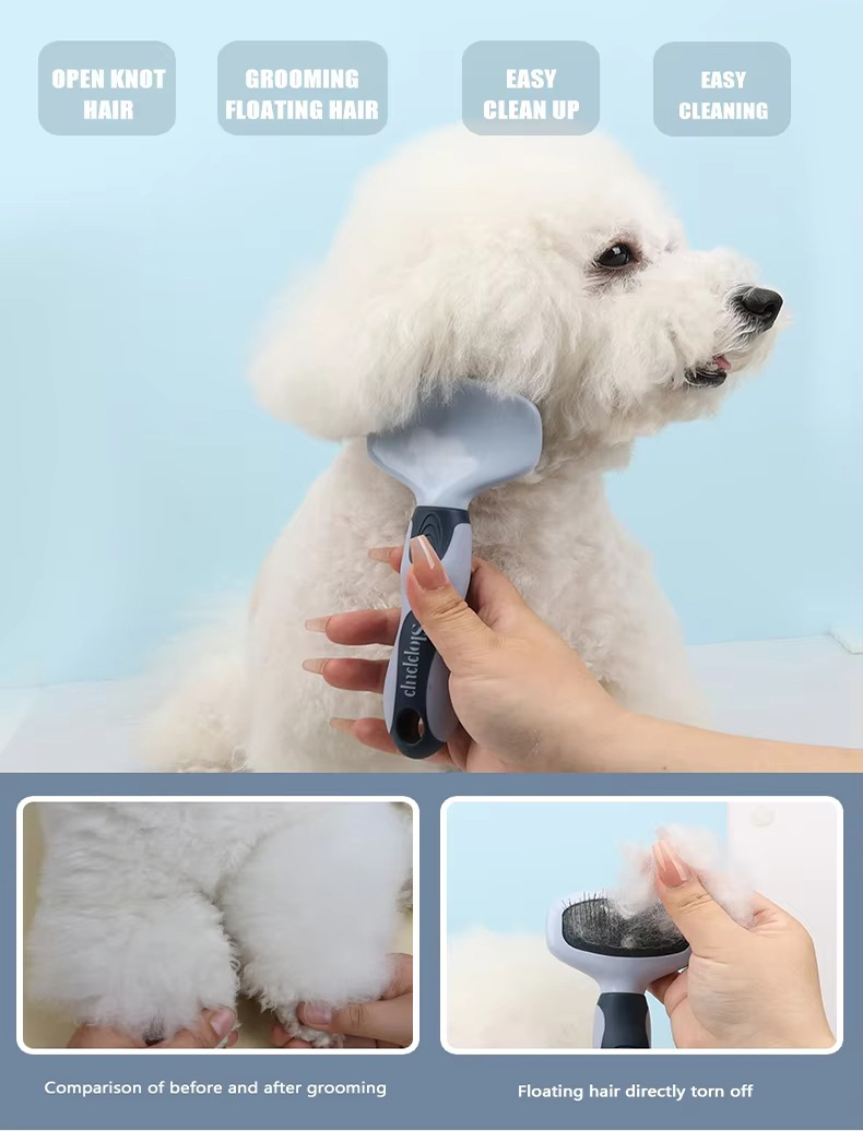 Custom Logo Cat Pin Brush 