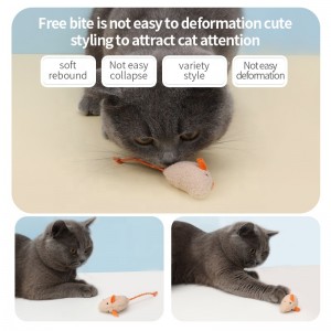 Mouse Soft Plush Interactive Cat Toy