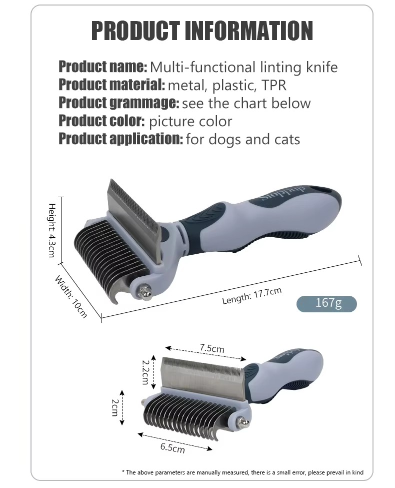 Pet Hair Grooming Dematting Comb