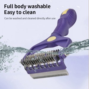 Cat Deshedding Tool & Undercoat Rake Comb Dog Pet Grooming Comb Brushes