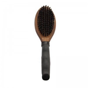 Brosse de massage en poils de chat en bois double face