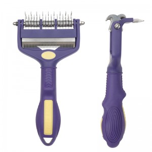 Cat Deshedding Tool & Undercoat Rake Comb Dog Pet Grooming Comb Brushes