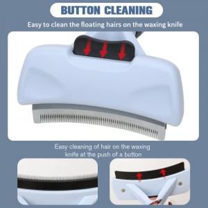 Factory Wholesale Custom Logo Self Cleaning Cat Deshedding Tool Dog Pet Grooming Slicker Brush