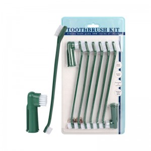 8 In 1 Pet Tooth Brush Cat Dog Toothbrush Set