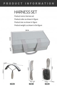 9 Piece Horse Grooming Kit with Bag, Horse Brush Set for Grooming and Bathing, Equine Coat Care Supplies for Horse Riders