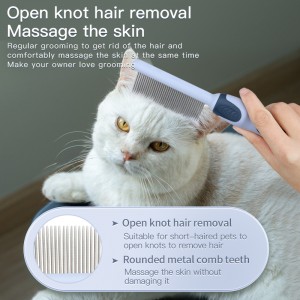 Factory Wholesale Custom Logo Single Double Sided Cat Hair Removeral Comb Dog Pet Grooming Comb