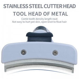 Factory Wholesale Custom Logo Self Cleaning Cat Deshedding Tool Dog Pet Grooming Slicker Brush