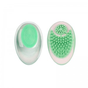 Isang Silicone Pet Bath Massage Brush Para sa Pag-iimbak ng Bath Liquid