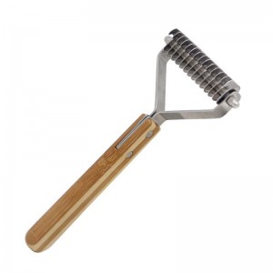 Bamboo Wooden Pet Undercoat Rake Comb