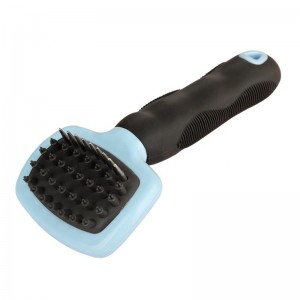 Brosse de bain de massage bleue pour animaux de compagnie