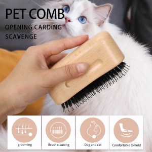 Cat Ball Pin Slicker Grooming Brush Dog Shedding Massage Hair Remover Comb