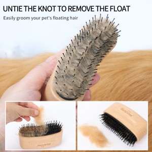 Cat Ball Pin Slicker Grooming Brush Dog Shedding Massage Hair Remover Comb