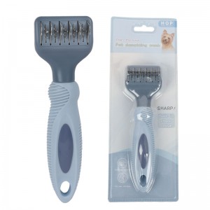Blister Card Packaging Cat Hair Dematting Comb Dog Pet Grooming Brush