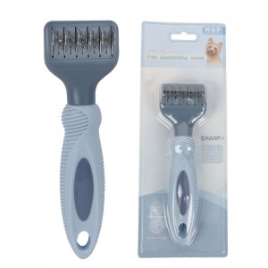 Blister carte emballage poils de chat peigne de démêlage chien brosse de toilettage pour animaux de compagnie