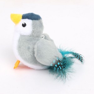 Bird Shape Interactive Cat Teaser Plush Toy