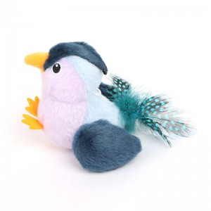 Bird Shape Interactive Cat Teaser Plush Toy