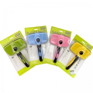 Color Pet Button Self-cleaning Depilatory Comb