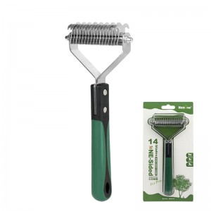 Spalvotas Pet Knotted Grooming Comb