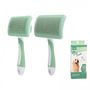 Makukulay na Self Cleaning Pet Pin Brush