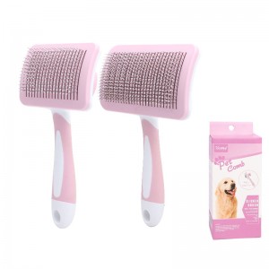 Makukulay na Self Cleaning Pet Pin Brush