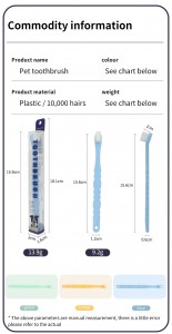 Custom 10000 Bristles Extra Ultra Soft Dog Toothbrush