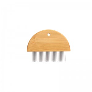 Carbonized Bamboo Pet Hair Grooming Comb Brush