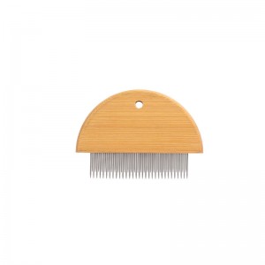 Carbonized Bamboo Pet Hair Grooming Comb Brush
