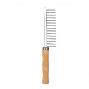 Carbonized Bamboo Pet Hair Grooming Comb Brush