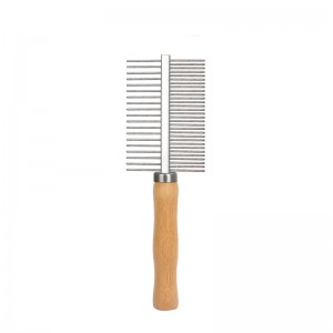 Carbonized Bamboo Pet Hair Grooming Comb Brush