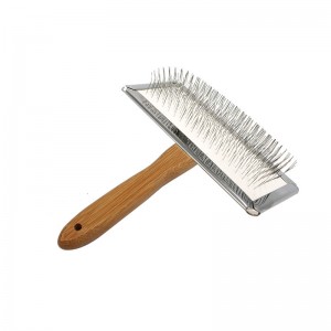 Carbonized Bamboo Pet Hair Grooming Comb Brush