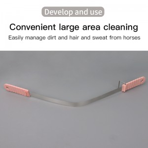 Custom Logo Deshedding Tool Horse Grooming Curry Comb