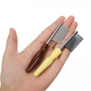 Custom Logo Dog Pet Hair Grooming Comb Brush Cat Mini Face Comb